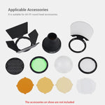Adaptateur rond Godox S-R1 pour flashs Godox TT685 / V860II / V350 / TT600, S-R1