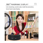 Plateau tournant électrique Xiaoai de 13 cm, support d'affichage, accessoire de prise de vue vidéo, plateau tournant de 13 cm