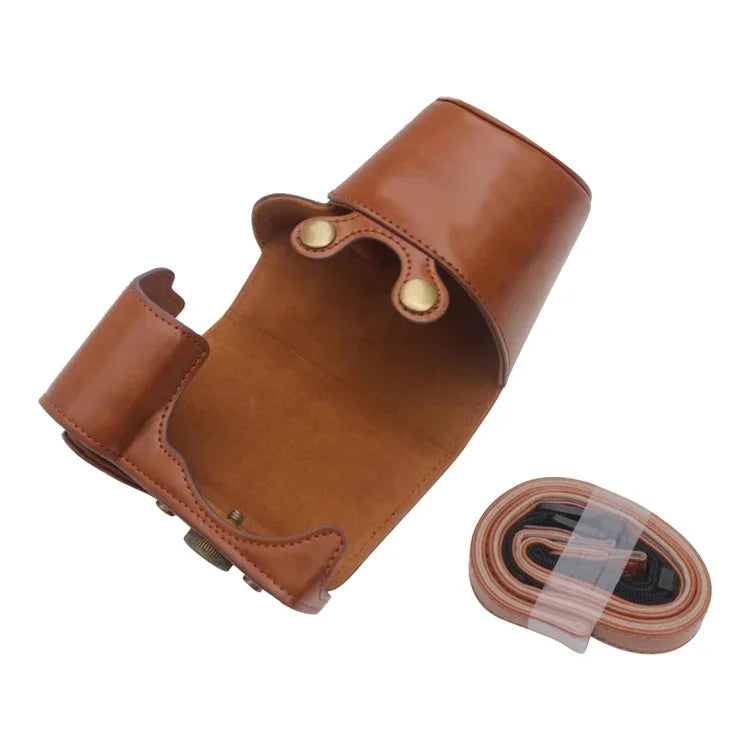 Étui intégral en cuir PU pour appareil photo Sony ZV-E10