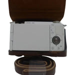 Étui intégral en cuir PU pour appareil photo Sony ZV-E10