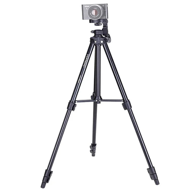 Trépied YUNTENG VCT-680RM à 4 sections pliables en alliage d'aluminium avec rotule 3D pour appareils photo reflex numériques et numériques, hauteur réglable : 46-138 cm, VCT-680RM