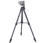 Trépied YUNTENG VCT-680RM à 4 sections pliables en alliage d'aluminium avec rotule 3D pour appareils photo reflex numériques et numériques, hauteur réglable : 46-138 cm, VCT-680RM