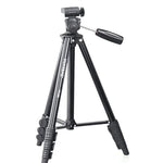 Trépied YUNTENG VCT-680RM à 4 sections pliables en alliage d'aluminium avec rotule 3D pour appareils photo reflex numériques et numériques, hauteur réglable : 46-138 cm, VCT-680RM