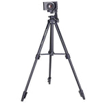 Trépied YUNTENG VCT-680RM à 4 sections pliables en alliage d'aluminium avec rotule 3D pour appareils photo reflex numériques et numériques, hauteur réglable : 46-138 cm, VCT-680RM