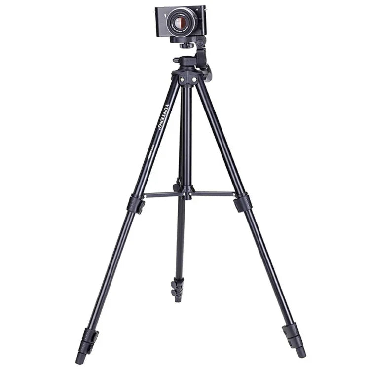 Trépied YUNTENG VCT-680RM à 4 sections pliables en alliage d'aluminium avec rotule 3D pour appareils photo reflex numériques et numériques, hauteur réglable : 46-138 cm, VCT-680RM