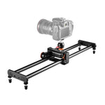 Rail de guidage coulissant YELANGU L4X-60ET 60 cm avec boucle de fixation pour chariot et rotule pour appareils photo reflex/caméras vidéo, L4X-60ET 60 cm