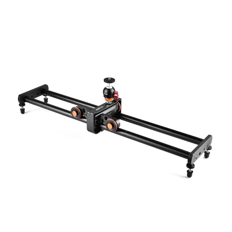 Rail de guidage coulissant YELANGU L4X-60ET 60 cm avec boucle de fixation pour chariot et rotule pour appareils photo reflex/caméras vidéo, L4X-60ET 60 cm