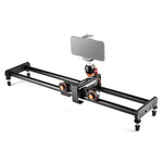 Rail de guidage coulissant YELANGU L4X-60ET 60 cm avec boucle de fixation pour chariot et rotule pour appareils photo reflex/caméras vidéo, L4X-60ET 60 cm