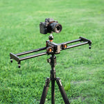 Rail de guidage coulissant YELANGU L4X-60ET 60 cm avec boucle de fixation pour chariot et rotule pour appareils photo reflex/caméras vidéo, L4X-60ET 60 cm