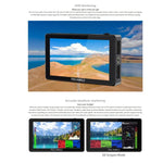 Moniteur de terrain pour appareil photo reflex numérique FEELWORLD LUT5, écran tactile ultra-lumineux de 5,5 pouces (3 000 nits), LUT5