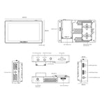 Moniteur de terrain pour appareil photo reflex numérique FEELWORLD LUT5, écran tactile ultra-lumineux de 5,5 pouces (3 000 nits), LUT5