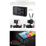 Moniteur de terrain pour appareil photo reflex numérique FEELWORLD LUT5, écran tactile ultra-lumineux de 5,5 pouces (3 000 nits), LUT5