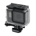 Boîtier étanche 45 m + Couvercle arrière tactile pour GoPro NEW HERO /HERO6 /5, avec boucle de montage et vis, pas besoin de retirer l'objectif, écran tactile (Transparent)