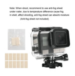 Boîtier étanche 45 m + Couvercle arrière tactile pour GoPro NEW HERO /HERO6 /5, avec boucle de montage et vis, pas besoin de retirer l'objectif, écran tactile (Transparent)