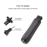 Support trépied pliable multifonctionnel pour selfies, monopode compatible avec GoPro, Insta360, DJI et autres caméras d'action, longueur : 12-23 cm (rouge et bleu).