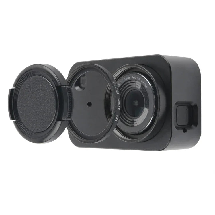 Housing Shell Aluminum Alloy Protective Cage with 37mm Filter Lens & Lens Cap & Screw for Xiaomi Mijia Small Camera