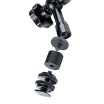 Bras magique articulé à friction réglable de 28 cm + grandes pinces à griffes avec support pour téléphone, Bras magique de 28 cm + pinces à griffes avec support pour téléphone