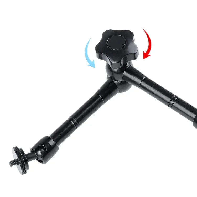 Bras magique articulé à friction réglable de 28 cm + grandes pinces à griffes avec support pour téléphone, Bras magique de 28 cm + pinces à griffes avec support pour téléphone