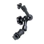 Bras magique articulé à friction réglable de 18 cm + grandes pinces à griffes avec support pour téléphone, Bras magique de 18 cm + pinces à griffes avec support pour téléphone