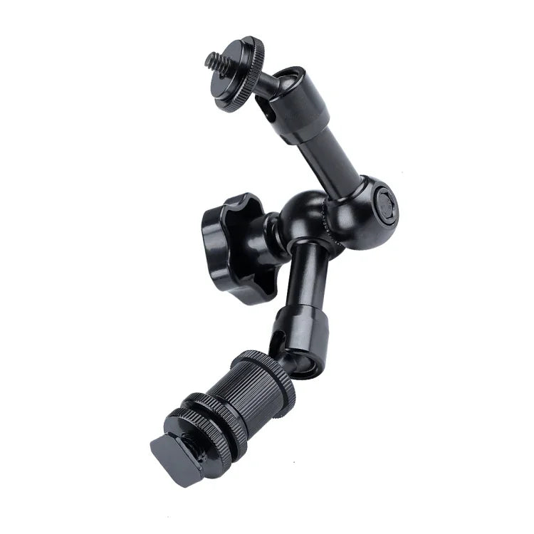 Bras magique articulé à friction réglable de 18 cm + grandes pinces à griffes avec support pour téléphone, Bras magique de 18 cm + pinces à griffes avec support pour téléphone