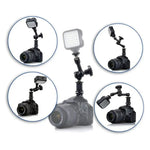 Bras magique articulé à friction réglable de 18 cm + grandes pinces à griffes avec support pour téléphone, Bras magique de 18 cm + pinces à griffes avec support pour téléphone