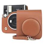 Étui intégral rétro en cuir PU avec bandoulière pour appareil photo FUJIFILM instax mini 40