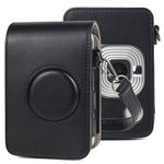 Étui intégral rétro en cuir PU avec bandoulière pour appareil photo FUJIFILM Instax Mini Liplay.