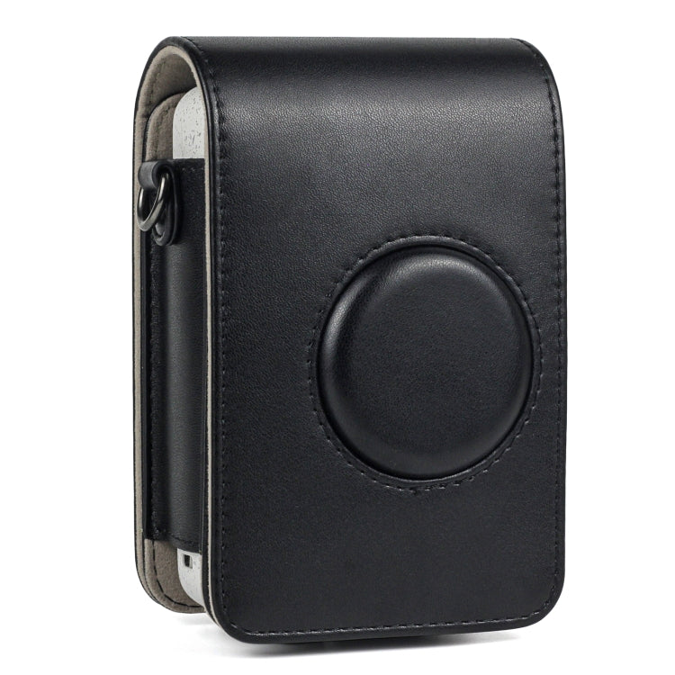 Étui intégral rétro en cuir PU avec bandoulière pour appareil photo FUJIFILM Instax Mini Liplay.