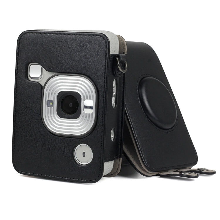 Étui intégral rétro en cuir PU avec bandoulière pour appareil photo FUJIFILM Instax Mini Liplay.