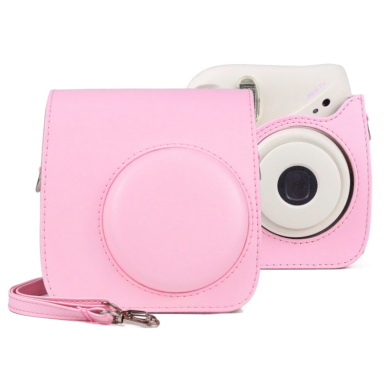 Étui rétro en cuir PU intégral avec bandoulière pour appareil photo FUJIFILM instax mini 7+, Pour FUJIFILM instax mini 7+