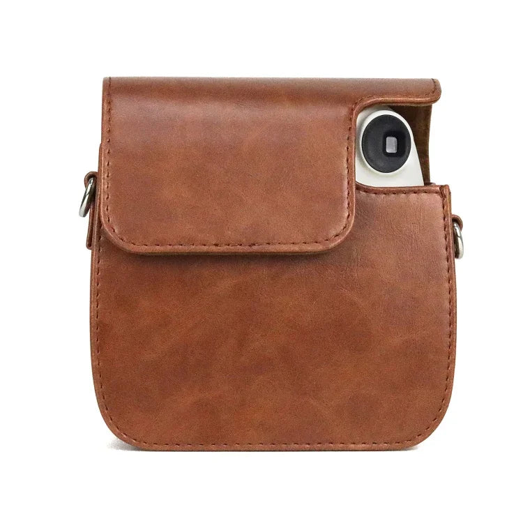Étui rétro en cuir PU intégral avec bandoulière pour appareil photo FUJIFILM instax mini 7+, Pour FUJIFILM instax mini 7+