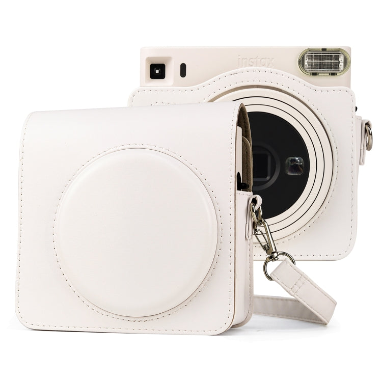Étui intégral en cuir PU avec bandoulière pour appareil photo FUJIFILM instax Square SQ1