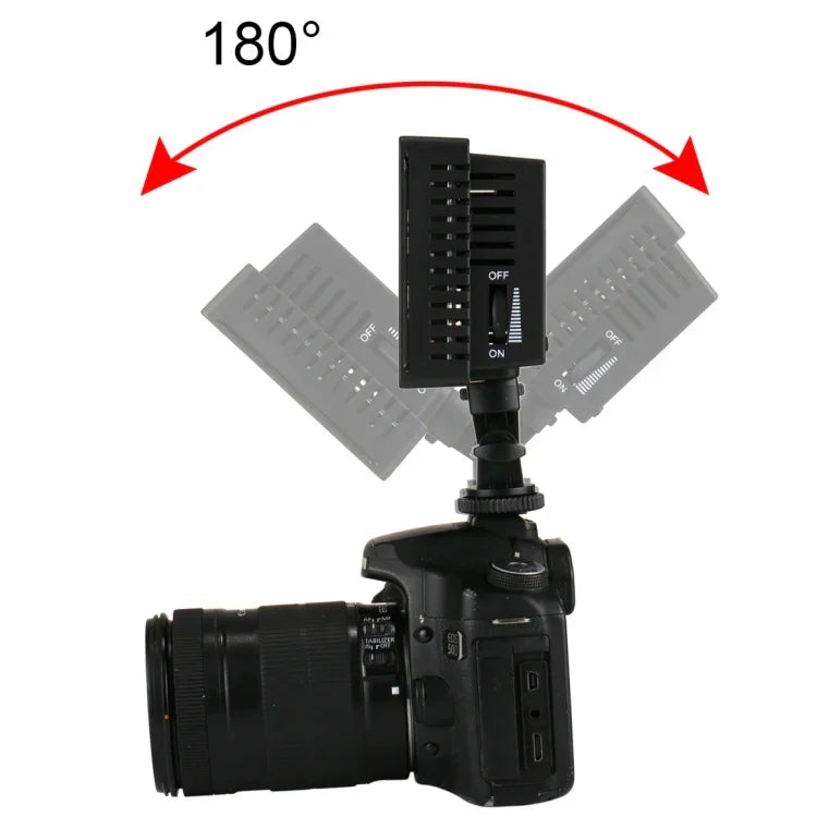 Éclairage vidéo LED blanc HD-160 pour appareils photo reflex numériques Canon, Nikon, avec 3 filtres, HD-160