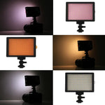 Éclairage vidéo LED blanc HD-160 pour appareils photo reflex numériques Canon, Nikon, avec 3 filtres, HD-160