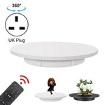 Plateau tournant électrique de 42 cm pour accessoires de tournage vidéo, charge maximale : 100 kg, alimentation secteur, prise britannique, 42 cm, prise britannique