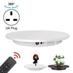 Plateau tournant électrique de 60 cm pour présentoirs, charge maximale : 100 kg, alimentation secteur, prise britannique, 60 cm, prise britannique
