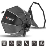 Diffuseur softbox parabolique octogonal pour flash cobra TRIOPO KS2-55 de 55 cm à chargement rapide, KS2-55