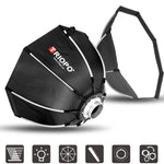 TRIOPO K2-55 Softbox Octogonal Parabolique 55cm pour Flash Speedlite Montage Bowens Diffuseur, K2-55
