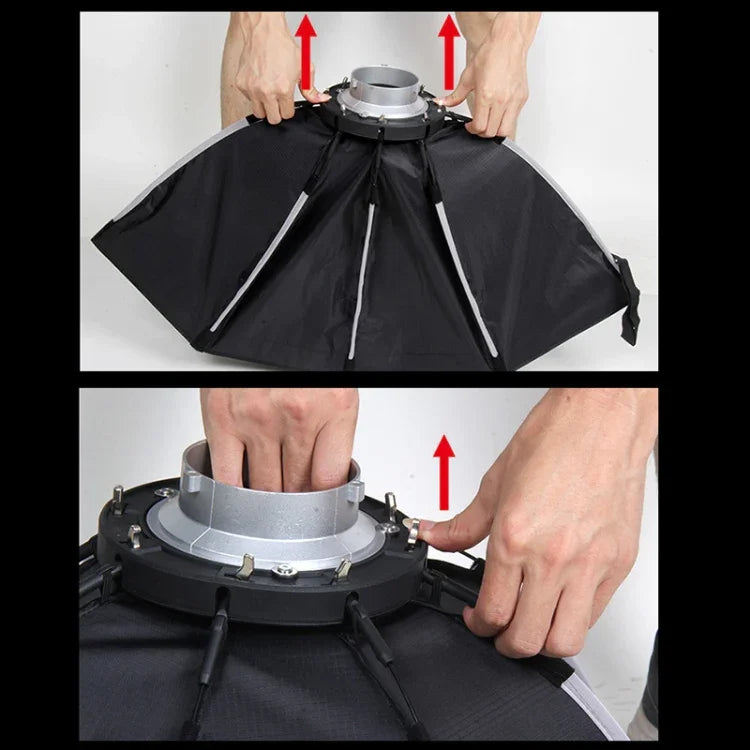 TRIOPO K2-55 Softbox Octogonal Parabolique 55cm pour Flash Speedlite Montage Bowens Diffuseur, K2-55