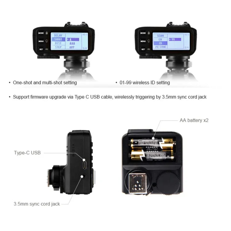 Déclencheur de flash sans fil Bluetooth Godox X2T-P E-TTL II pour Pentax, X2T-P pour Pentax