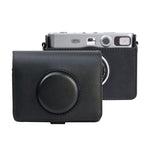 Étui rétro en cuir PU avec bandoulière pour appareil photo FUJIFILM instax mini Evo.