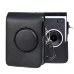 Étui vertical en cuir PU avec bandoulière pour appareil photo FUJIFILM instax mini Evo.