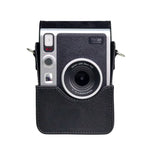 Étui vertical en cuir PU avec bandoulière pour appareil photo FUJIFILM instax mini Evo.