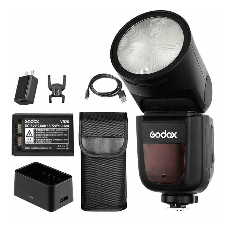 Flash Godox V1C à tête ronde TTL pour Canon, V1C pour Canon