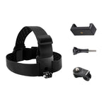 Sangle de fixation élastique réglable avec pince pour téléphone, vis et adaptateur de type S pour GoPro HERO10 Black / HERO9 Black /8 /7 /6 /5, Xiaoyi et autres caméras d'action, smartphones