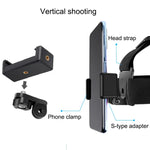 Sangle de fixation élastique réglable avec pince pour téléphone, vis et adaptateur de type S pour GoPro HERO10 Black / HERO9 Black /8 /7 /6 /5, Xiaoyi et autres caméras d'action, smartphones
