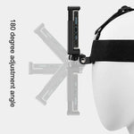 Sangle de fixation élastique réglable avec pince pour téléphone, vis et adaptateur de type S pour GoPro HERO10 Black / HERO9 Black /8 /7 /6 /5, Xiaoyi et autres caméras d'action, smartphones
