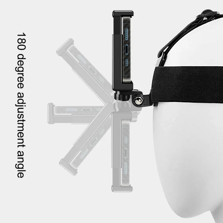 Sangle de fixation élastique réglable avec pince pour téléphone, vis et adaptateur de type S pour GoPro HERO10 Black / HERO9 Black /8 /7 /6 /5, Xiaoyi et autres caméras d'action, smartphones