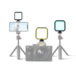 Lampe LED portable MJ88 Pocket 3000-7000K+RGB avec télécommande, idéale pour la photographie et les streams.