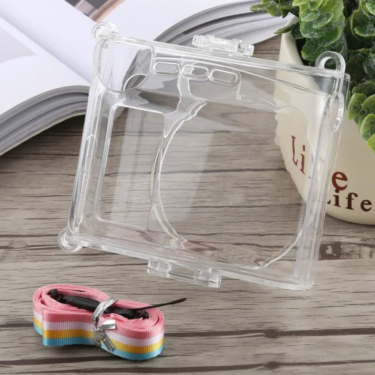 Étui de protection en cristal avec dragonne pour FUJIFILM instax mini 90